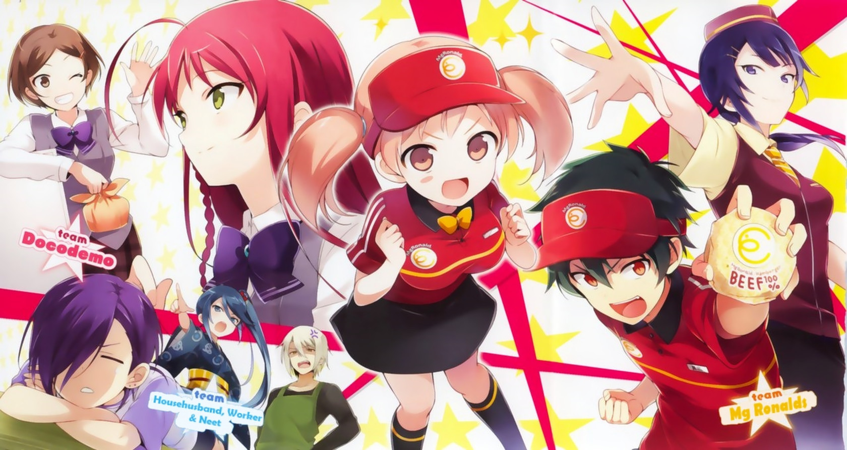 File:Hataraku Maou-sama! v8 Characters-Jobs.jpg - Baka-Tsuki